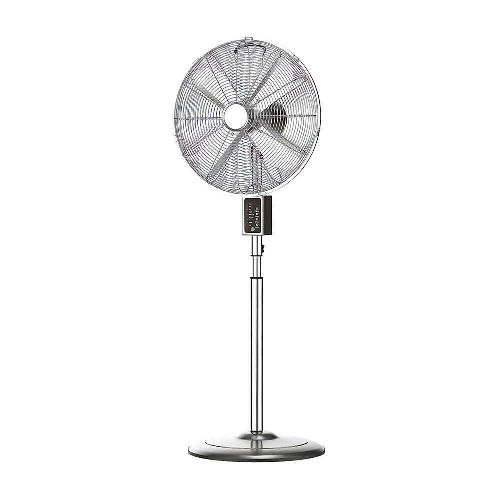 16" Copper Digital Stand Fan w/Remote, Timer, Adjustable Height, 3 Modes