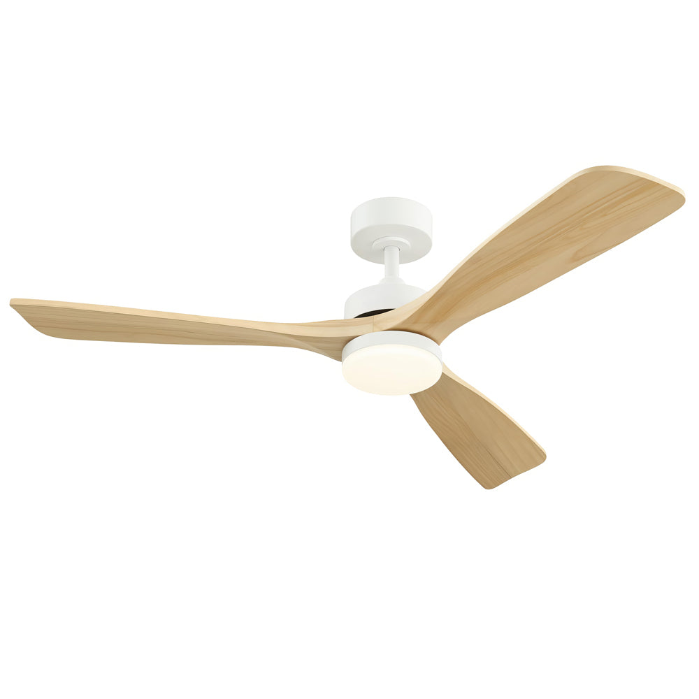 52" Indoor/Outdoor Ceiling Fan w/Light & Remote, 6-Speed, Walnut