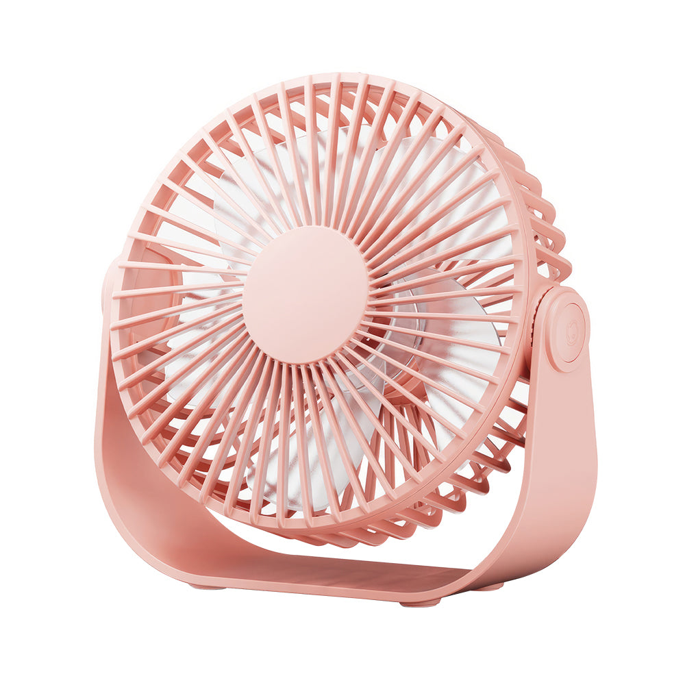 5.5" USB Desk Fan w/3 Speeds, 90° Tilt, Quiet Personal Fan for Office Travel Black
