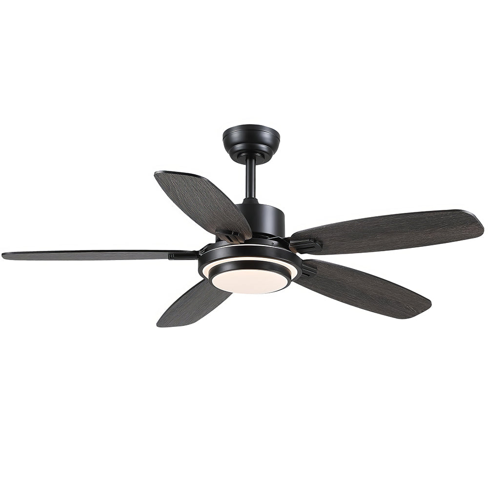 50" Smart Ceiling Fan w/Light, APP+Remote, Reversible DC Motor, Nickel