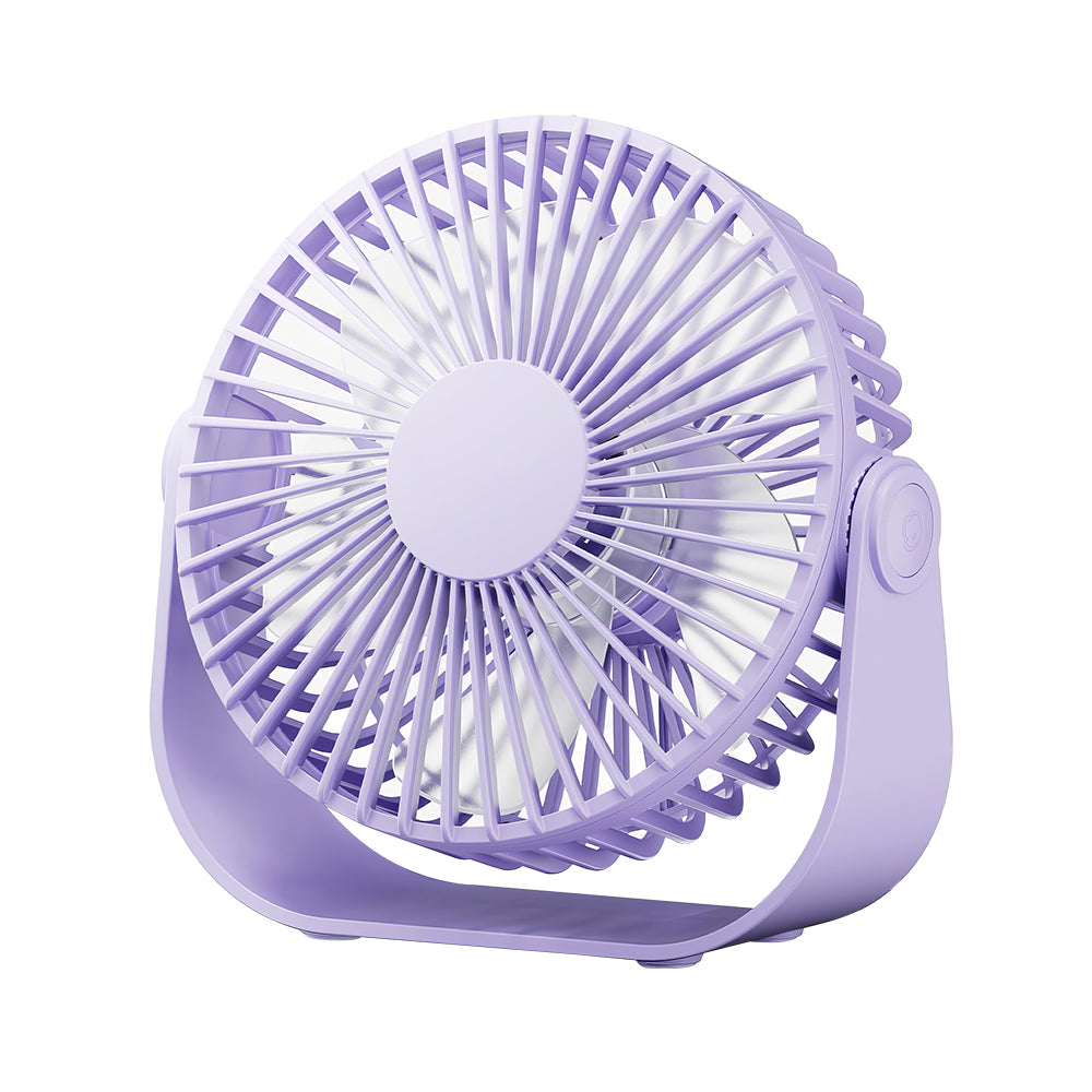 5.5" USB Desk Fan w/3 Speeds, 90° Tilt, Quiet Personal Fan for Office Travel Black
