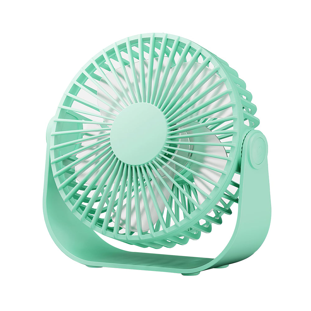 5.5" USB Desk Fan w/3 Speeds, 90° Tilt, Quiet Personal Fan for Office Travel Black