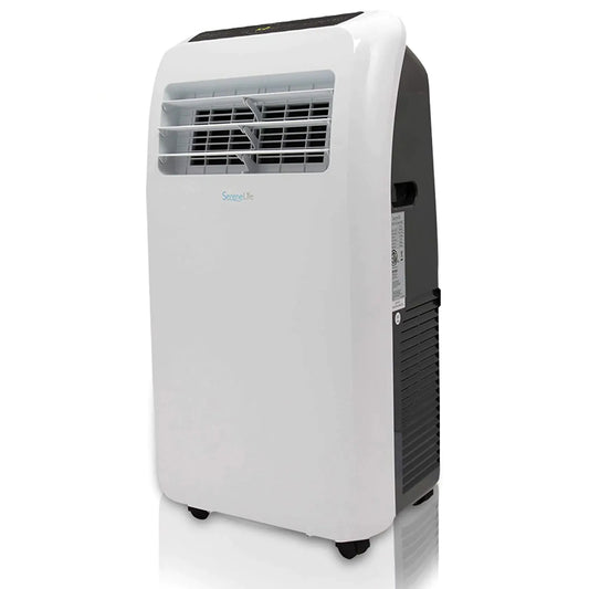 10000 BTU Portable Air Conditioner 9000 BTU Heater 4in1 AC Unit with Builtin Dehumidifier Fan Modes Remote Control Complete Window Exhaust Kit for Rooms Up to 350 Sq Ft