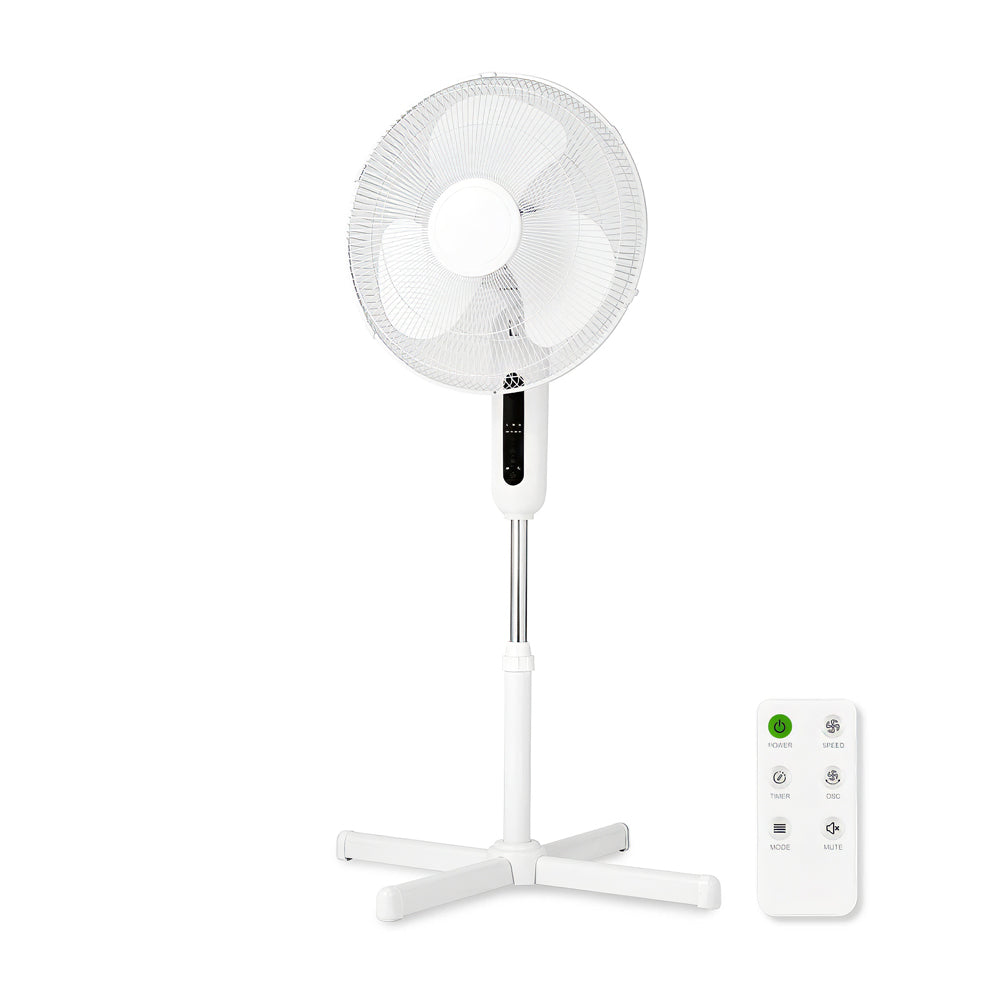 16" Copper Digital Stand Fan w/Remote, Timer, Adjustable Height, 3 Modes