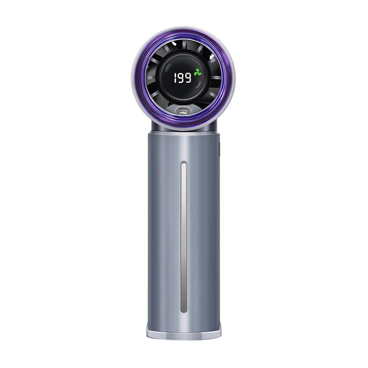 Handheld Misting Fan w/199 Speeds, 5000mAh Power Bank, Digital Display