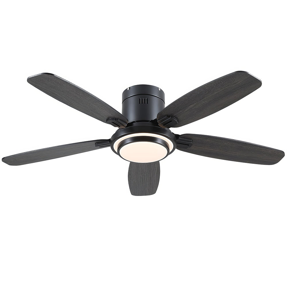 50" Smart Ceiling Fan w/Light, APP+Remote, Reversible DC Motor, Nickel