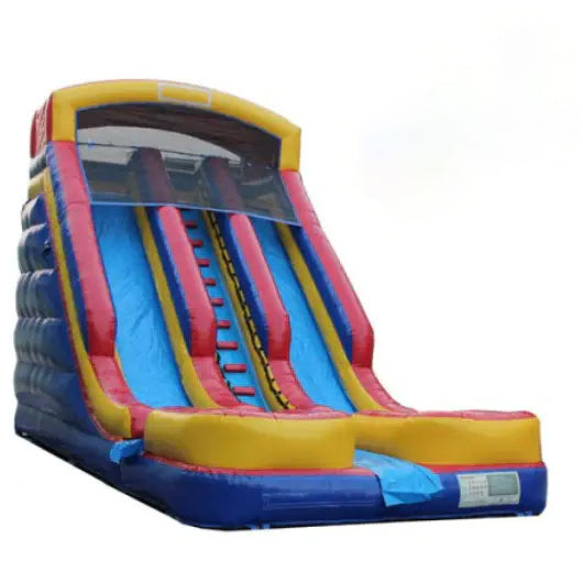 20ft High Dual Lane Inflatable Water Slide with Pool wetdry