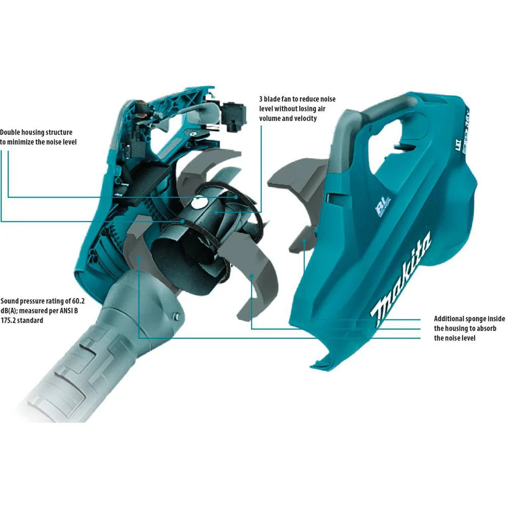 120 MPH 473 CFM 18-Volt x2 (36-Volt) LXT Lithium-Ion Brushless Cordless Blower Kit with Four 5.0 Ah Batteries